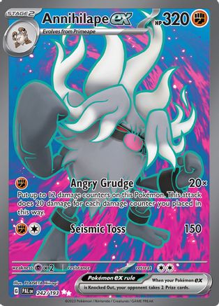 Annihilape EX - 242/193 - SV02 Paldea Evolved Holofoil