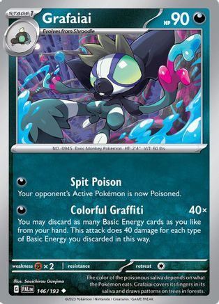 Grafaiai 146 - SV02 Paldea Evolved Reverse Holofoil