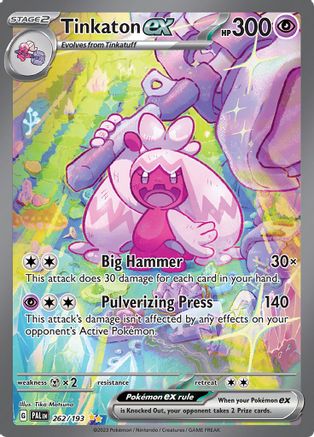 Tinkaton ex - 262/193 262 - SV02 Paldea Evolved Holofoil