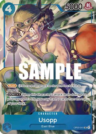 Usopp (Alternate Art) (OP03-041) - Pillars of Strength Foil