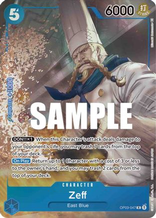 Zeff (Alternate Art) (OP03-047) - Pillars of Strength Foil