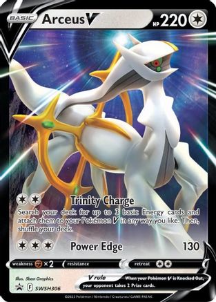 Arceus V SWSH306/307 - SWSH Black Star Promos Holofoil