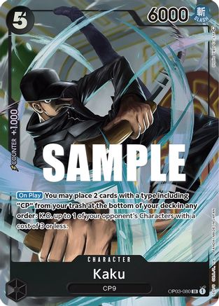 Kaku (080) (Alternate Art) (OP03-080) - Pillars of Strength Foil