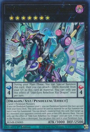 Odd-Eyes Rebellion Xyz Dragon - BLMR-EN005 - Battles of Legend: Monstrous Revenge 1st Edition