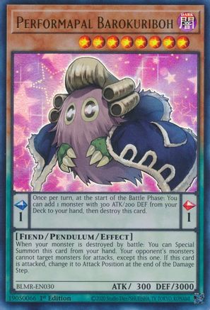 Performapal Barokuriboh (BLMR-EN030) - Battles of Legend: Monstrous Revenge 1st Edition