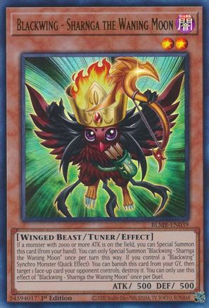 Blackwing - Sharnga the Waning Moon (BLMR-EN039) - Battles of Legend: Monstrous Revenge 1st Edition