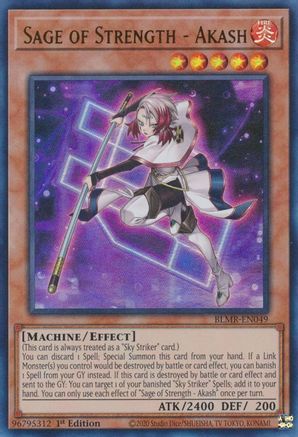Sage of Strength - Akash (BLMR-EN049) - Battles of Legend: Monstrous Revenge 1st Edition