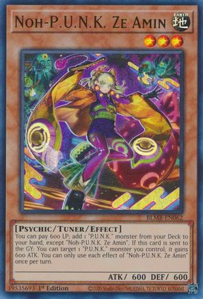 Noh-P.U.N.K. Ze Amin (BLMR-EN062) - Battles of Legend: Monstrous Revenge 1st Edition