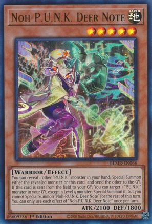 Noh-P.U.N.K. Deer Note (BLMR-EN066) - Battles of Legend: Monstrous Revenge 1st Edition
