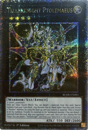 Tellarknight Ptolemaeus (Quarter Century Secret Rare) (BLMR-EN083) - Battles of Legend: Monstrous Revenge 1st Edition