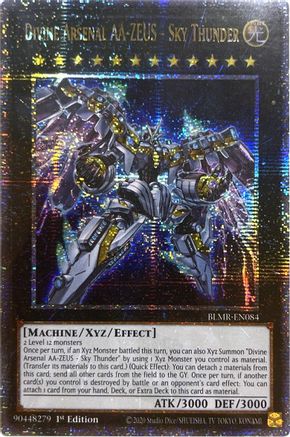 Divine Arsenal AA-ZEUS - Sky Thunder (Quarter Century Secret Rare) (BLMR-EN084) - Battles of Legend: Monstrous Revenge 1st Edition