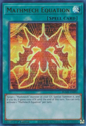 Mathmech Equation (BLMR-EN092) - Battles of Legend: Monstrous Revenge 1st Edition