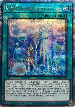 Rite of Aramesir (Quarter Century Secret Rare) (BLMR-EN093) - Battles of Legend: Monstrous Revenge 1st Edition