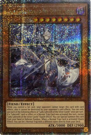 Lady Labrynth of the Silver Castle (Quarter Century Secret Rare) (BLMR-EN104) - Battles of Legend: Monstrous Revenge 1st Edition