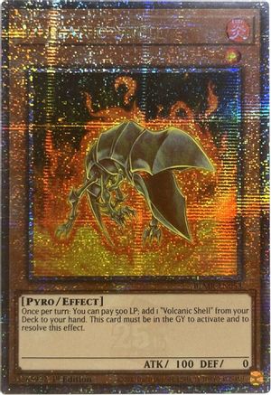 Volcanic Shell (Quarter Century Secret Rare) (BLMR-EN053) - Battles of Legend: Monstrous Revenge 1st Edition