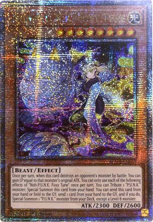 Noh-P.U.N.K. Foxy Tune (Quarter Century Secret Rare) (BLMR-EN063) - Battles of Legend: Monstrous Revenge 1st Edition