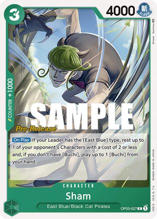 Sham (OP03-027) - Pillars of Strength Pre-Release Cards