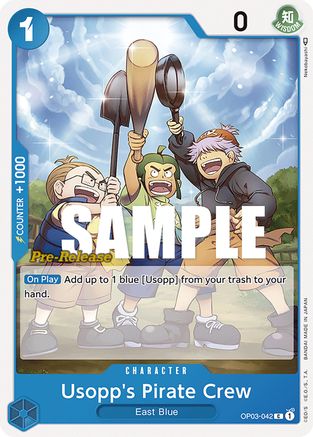 Usopp's Pirate Crew (OP03-042) - Pillars of Strength Pre-Release Cards