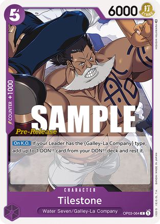 Tilestone (OP03-064) - Pillars of Strength Pre-Release Cards