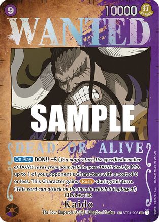 Kaido (Wanted Poster) (ST04-003) - Pillars of Strength Foil