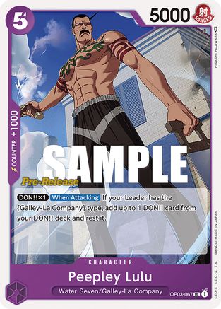 Peepley Lulu (OP03-067) - Pillars of Strength Pre-Release Cards