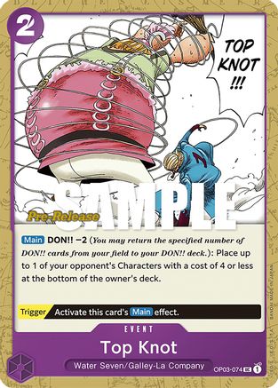 Top Knot (OP03-074) - Pillars of Strength Pre-Release Cards