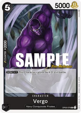 Vergo (OP03-079) - Pillars of Strength Pre-Release Cards