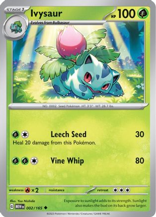 Ivysaur 2 - SV Scarlet and Violet 151 Reverse Holofoil