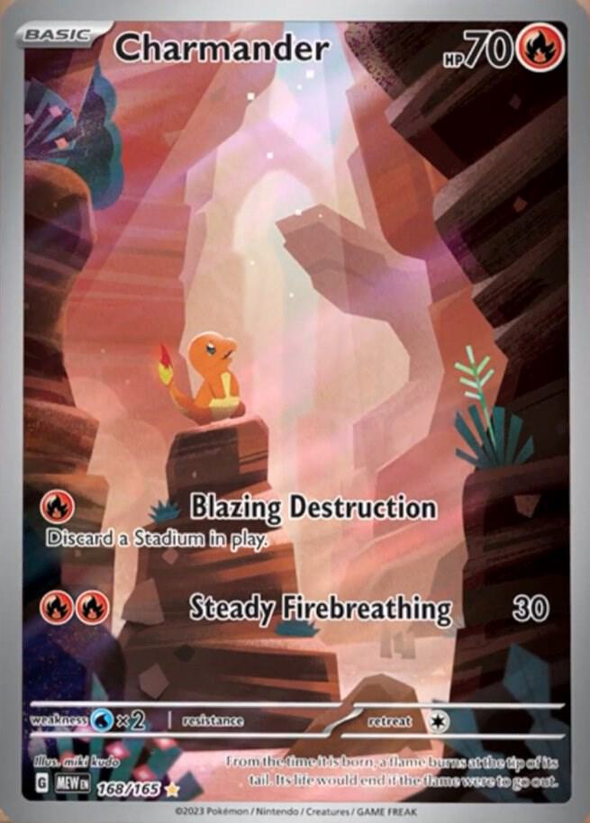 Charmander - 168/165 - SV2a: Pokemon Card 151 (SV2a) NM