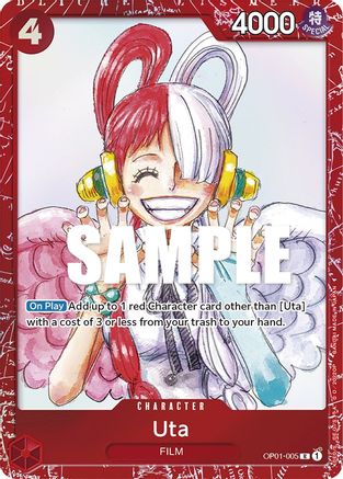 Uta (Premium Card Collection -ONE PIECE FILM RED Edition-) (OP01-005) - One Piece Promotion Cards Foil