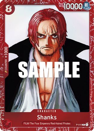 Shanks (Premium Card Collection -ONE PIECE FILM RED Edition-) (P-016) - One Piece Promotion Cards Foil