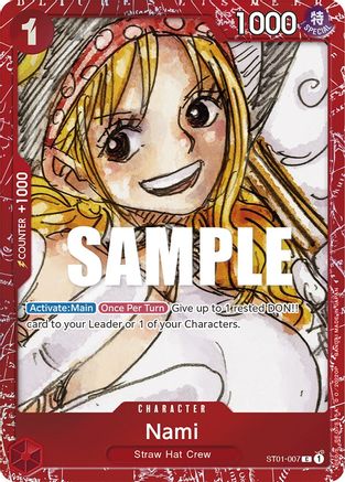 Nami (Premium Card Collection -ONE PIECE FILM RED Edition-) (ST01-007) - One Piece Promotion Cards Foil