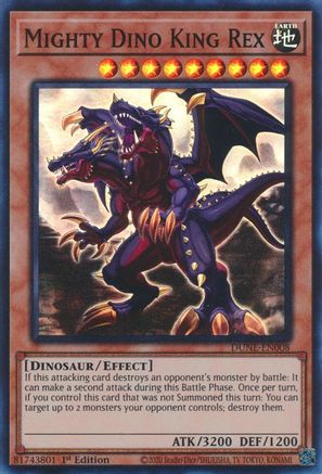 Mighty Dino King Rex (DUNE-EN008) - Duelist Nexus 1st Edition