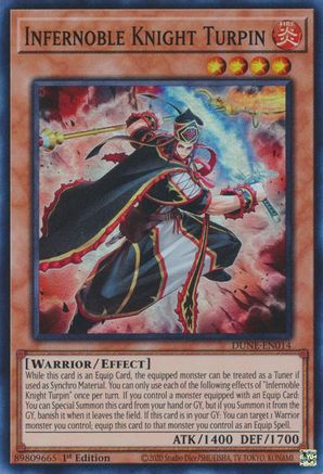 Infernoble Knight Turpin (DUNE-EN014) - Duelist Nexus 1st Edition