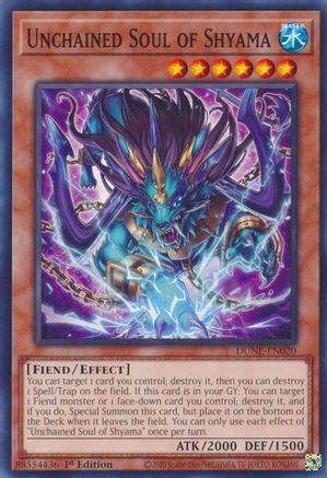 Unchained Soul of Shyama (DUNE-EN020) - Duelist Nexus 1st Edition