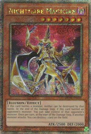 Nightmare Magician (Quarter Century Secret Rare) (DUNE-EN025) - Duelist Nexus 1st Edition