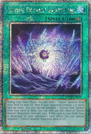 Divine Domain Baatistina (Quarter Century Secret Rare) (DUNE-EN090) - Duelist Nexus 1st Edition