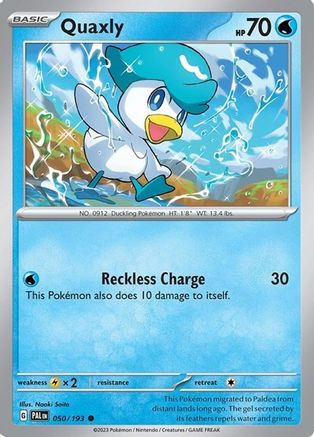 Quaxly - 050/193 (Summer 2023 Collector Chest) 50 - Miscellaneous Cards & Products Holofoil