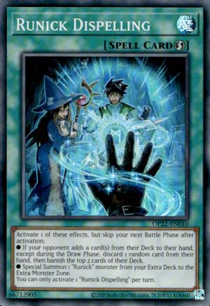 Runick Dispelling (OP22-EN010) - OTS Tournament Pack 22 Unlimited