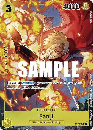 Sanji (Event Pack Vol. 2) (P-034) - One Piece Promotion Cards Foil