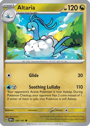Altaria - 160/197 - SV03 Obsidian Flames