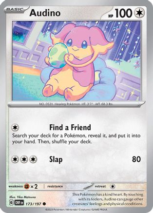 Audino 173 - SV03 Obsidian Flames Reverse Holofoil