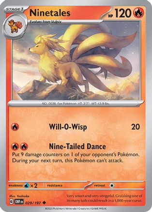 Ninetales 29 - SV03 Obsidian Flames