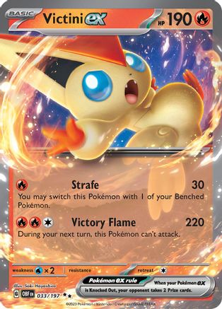 Victini ex 33 - SV03 Obsidian Flames Holofoil