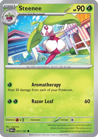 Steenee 8 - SV03 Obsidian Flames Reverse Holofoil