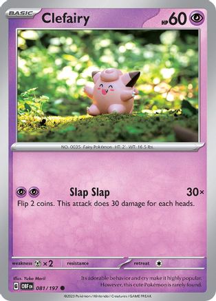Clefairy 81 - SV03 Obsidian Flames Reverse Holofoil