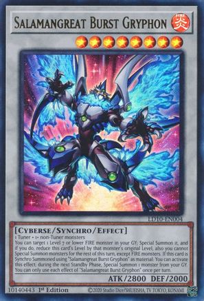 Salamangreat Burst Gryphon (LD10-EN004) - Legendary Duelists: Soulburning Volcano 1st Edition