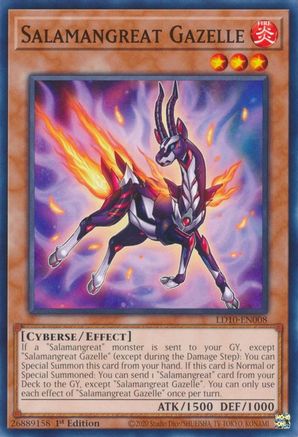 Salamangreat Gazelle (LD10-EN008) - Legendary Duelists: Soulburning Volcano 1st Edition