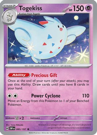 Togekiss 85 - SV03 Obsidian Flames Holofoil