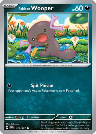 Paldean Wooper - 126/197 126 - SV03 Obsidian Flames Reverse Holofoil